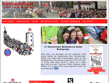 Tablet Screenshot of hermannslauf.de